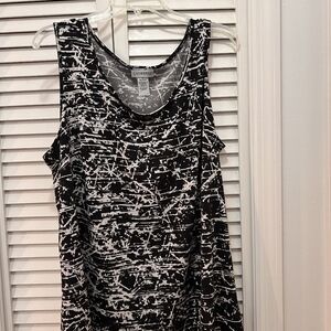 Catherines Black and White Women's Top